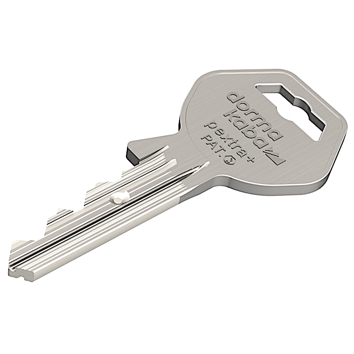 Cylinder locks with serrated keys - dormakaba pextra+