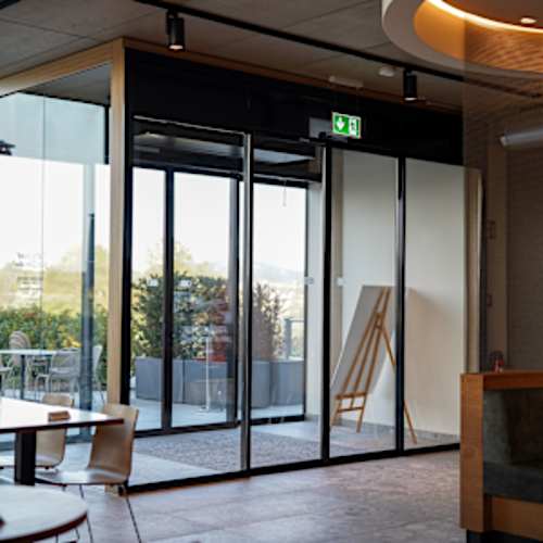 Automatic sliding doors