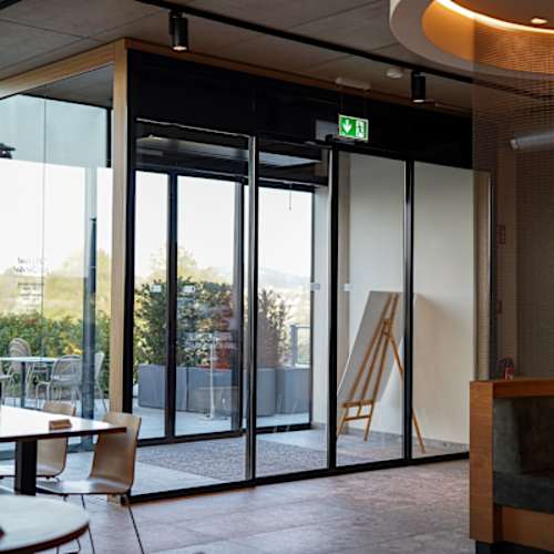 Automatic sliding doors