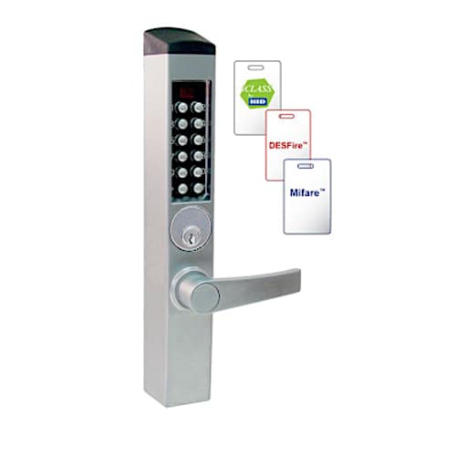 E-Plex 3600 with iClass, DESFire and Mifare Cards - Satin Chrome