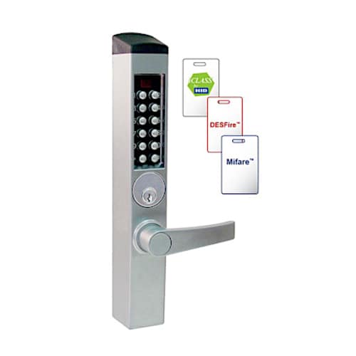 E-Plex 3600 with iClass, DESFire and Mifare Cards - Satin Chrome