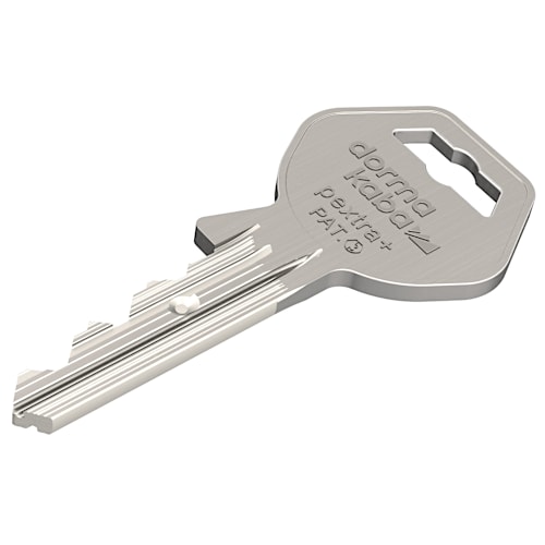 Cylinder locks with serrated keys - dormakaba pextra+