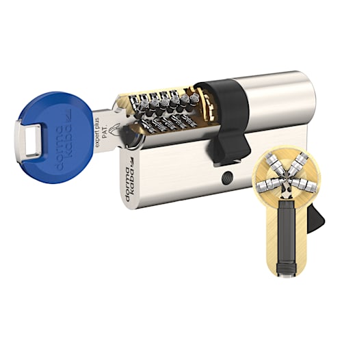 Cylinder lock with reversible key dormakaba expert plus