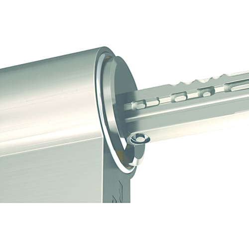 Cylinder locks with construction phase function