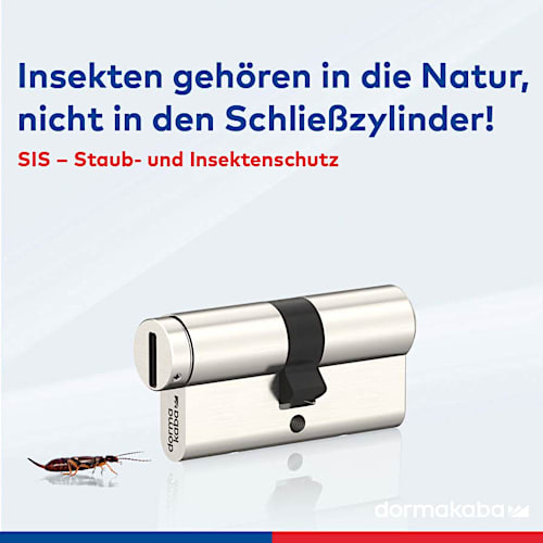 Insekten gehören in die Natur, nicht in den Schließzylinder! SIS – Staub- und Insektenschutz