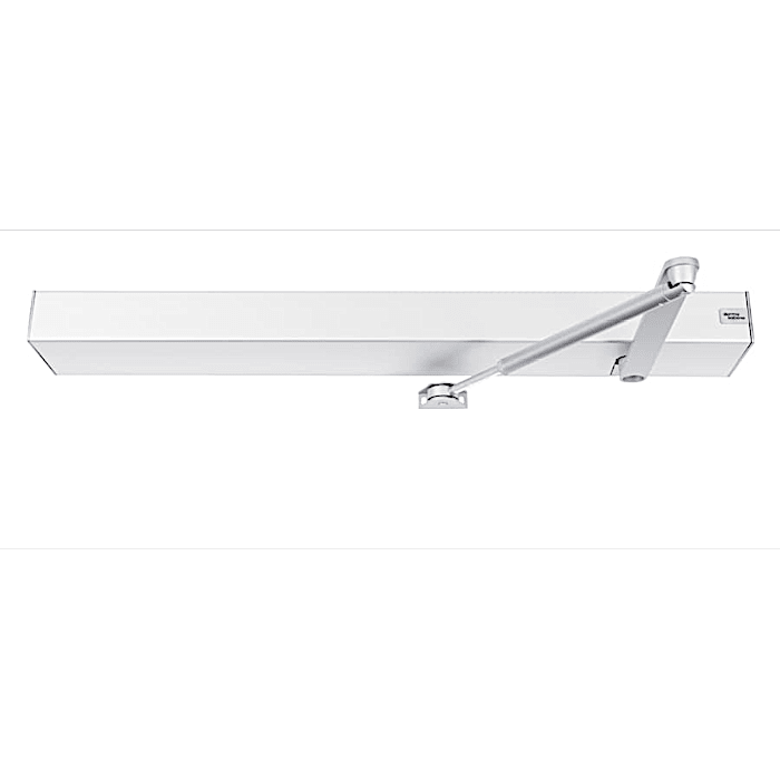 ED100LE Clear anodized swing door operator push model