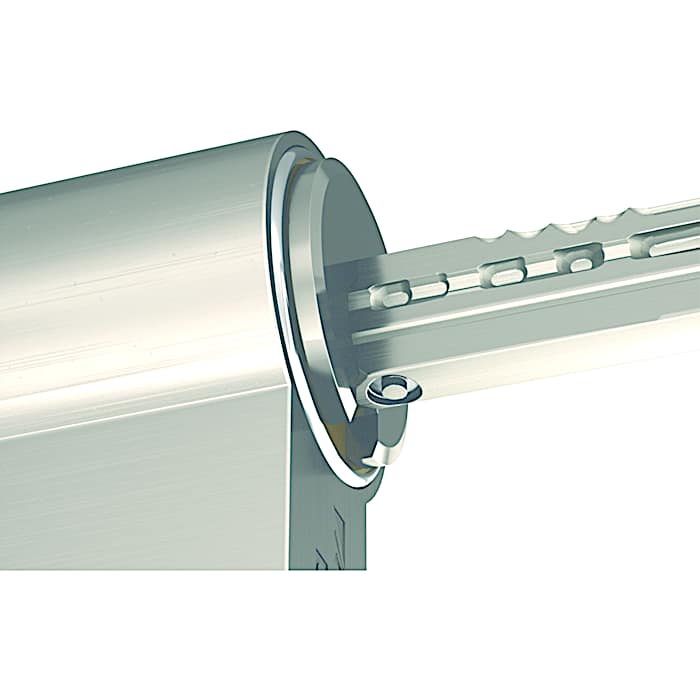 Cylinder locks with construction phase function
