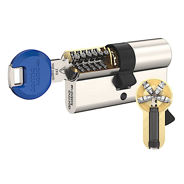 Lock cylinder dormakaba quattro plus
