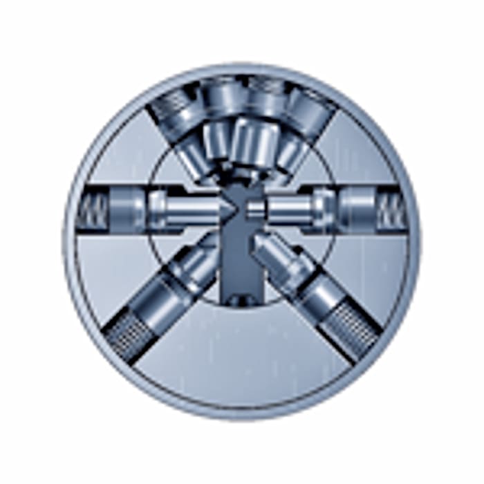 Cross section Kaba star cylinder