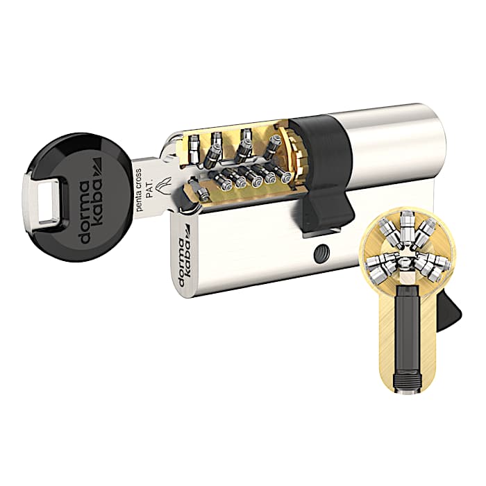 Double cylinder penta cross
