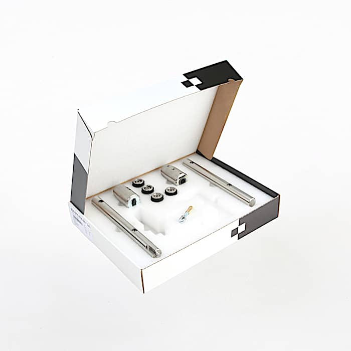 Point-fixed fitting system MANET for toughened glass assemblies