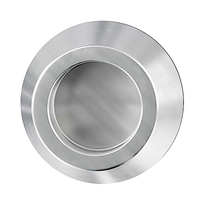 Recessed pull grips conically closed on one side
