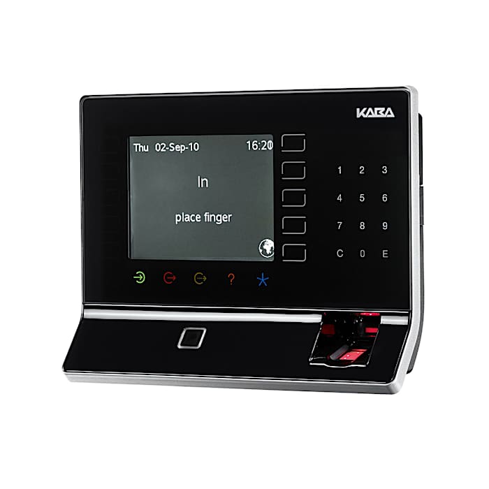 B-web 93 00 with biometric reader terminal for time and attendance