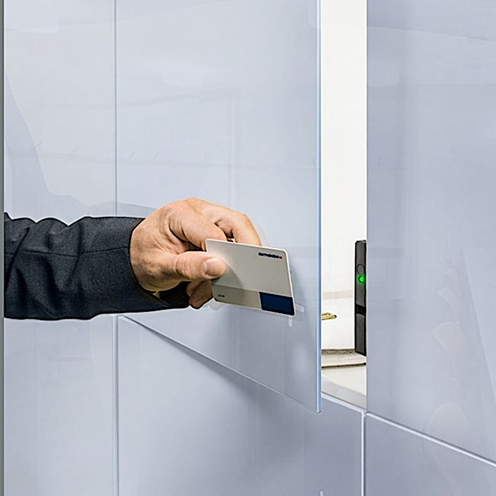 cabinet lock on glass