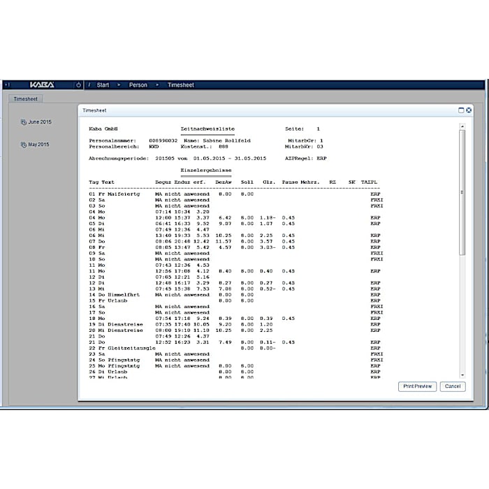 Time Sheet