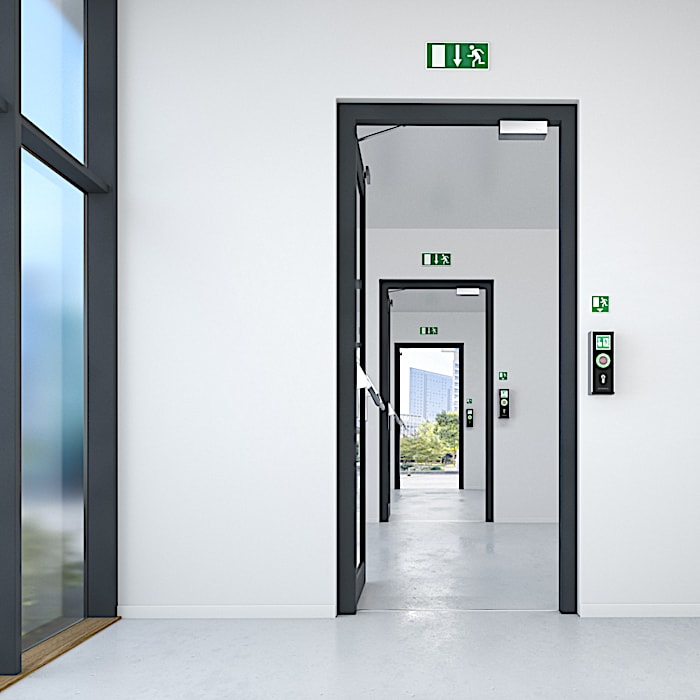 A rush to the panic doors? The path is free. Freewheel cam for gear operated or panic locks (FZG)