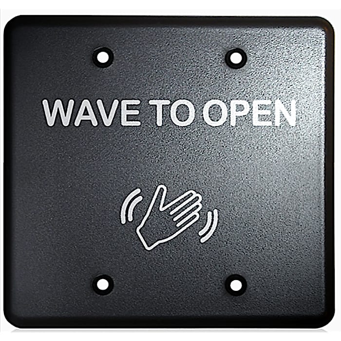 913 Black double gang plate