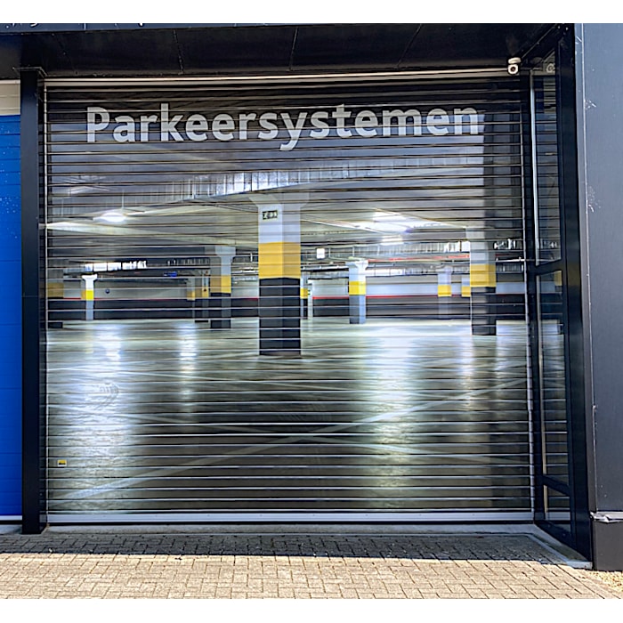 Roldeur met bedrukte folie